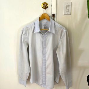 Armani/Exchange Long sleeve baby blue shirt